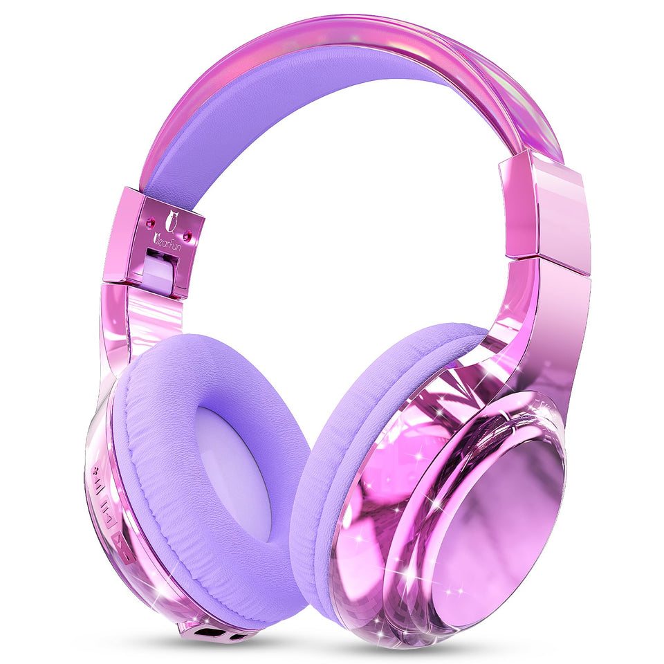 QearFun kids Bluetooth headphones Deep Universe Black deliver immersive sound for school use.