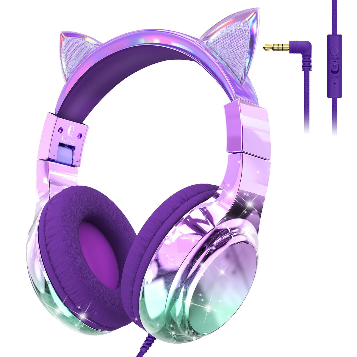 QearFun Dino-character headphones with spikes for imaginative play