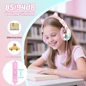QearFun pink-gradient finish adds vibrant style for daily listening