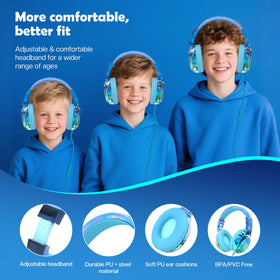 QearFun foldable, tangle-free cord headphones designed for easy storage and travel.