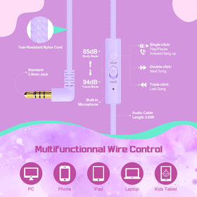 QearFun inline mic and controls support calls and online classes on the go.