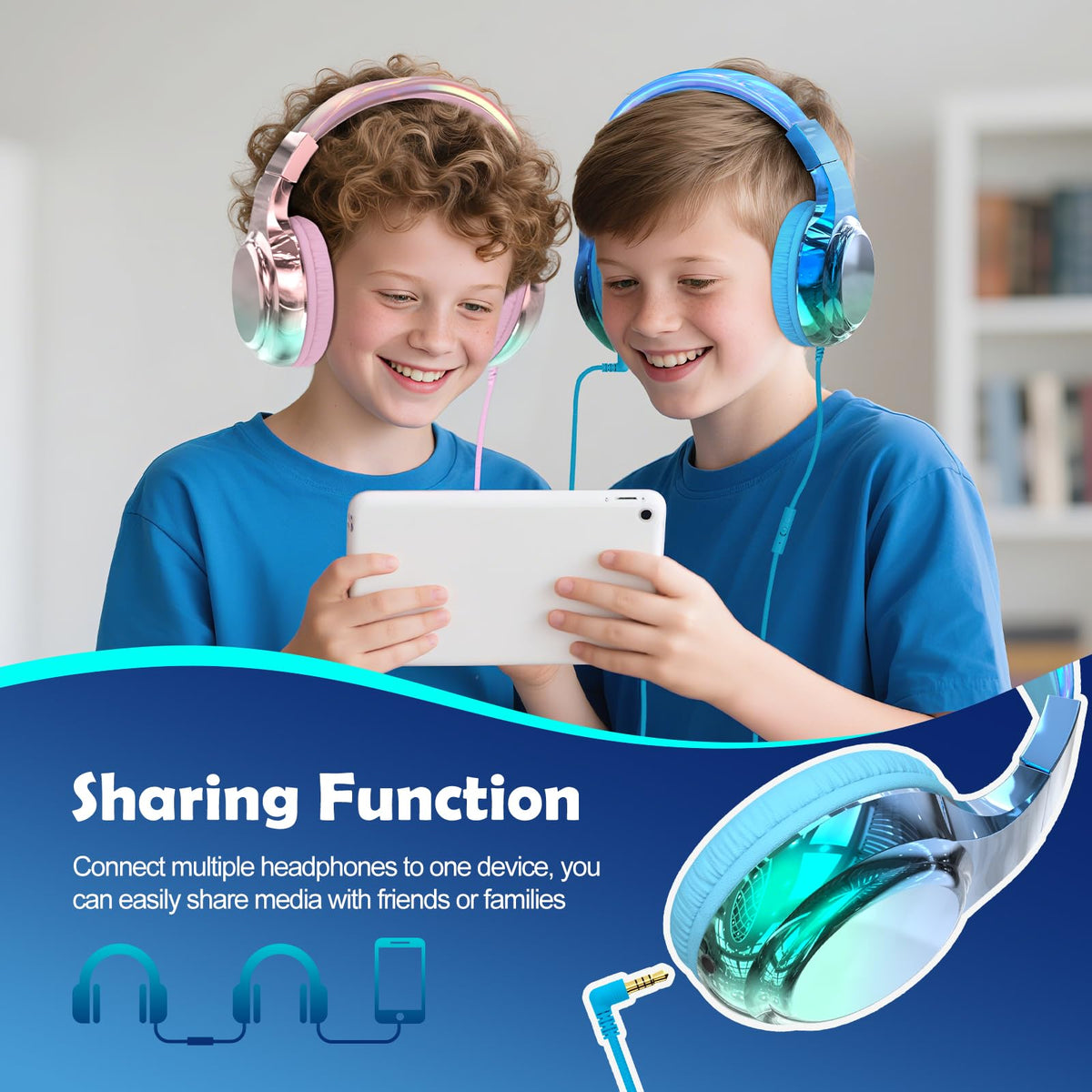 QearFun built-in mic and inline controls support calls and online learning on the go.