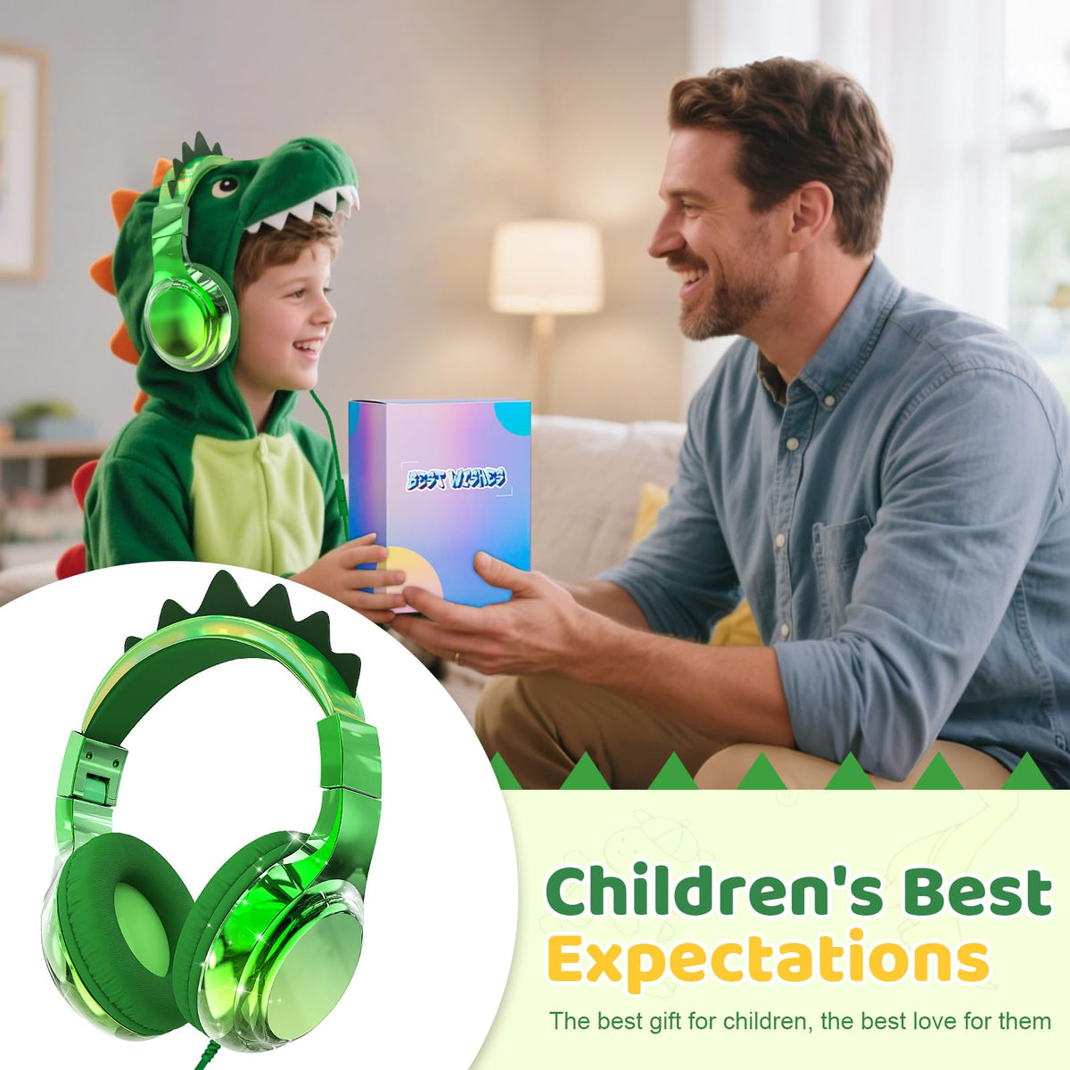 QearFun unicorn headphones microphone for clear online classes and calls.