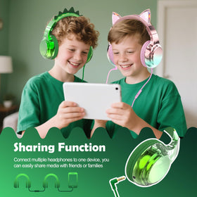 QearFun memory foam earcups cushion small ears for comfort