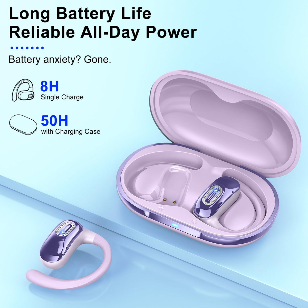Qecnato Bluetooth 5.4 enables fast, stable pairing with devices.