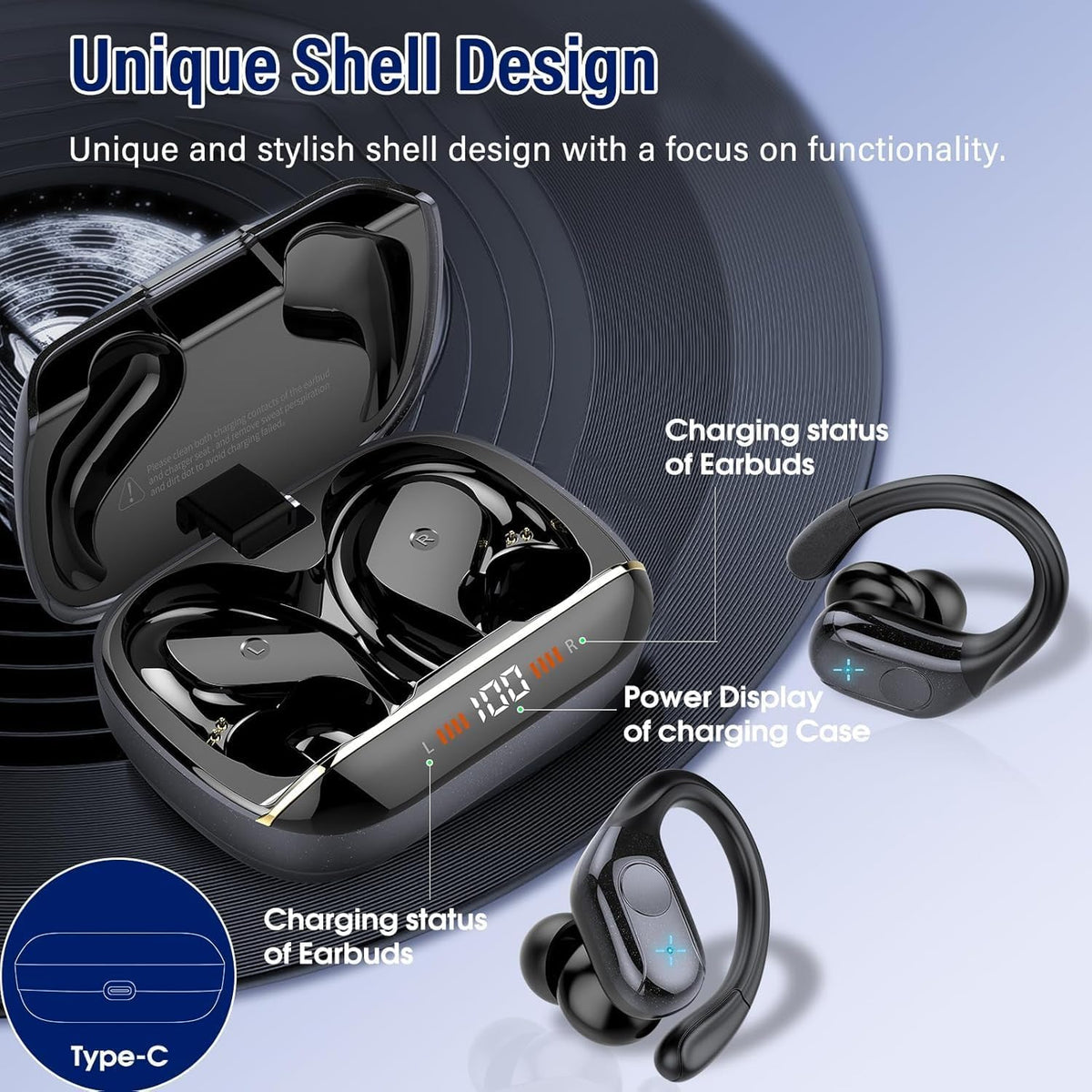 Qecnato earbuds in hand showing size and scale for comfortable everyday carry