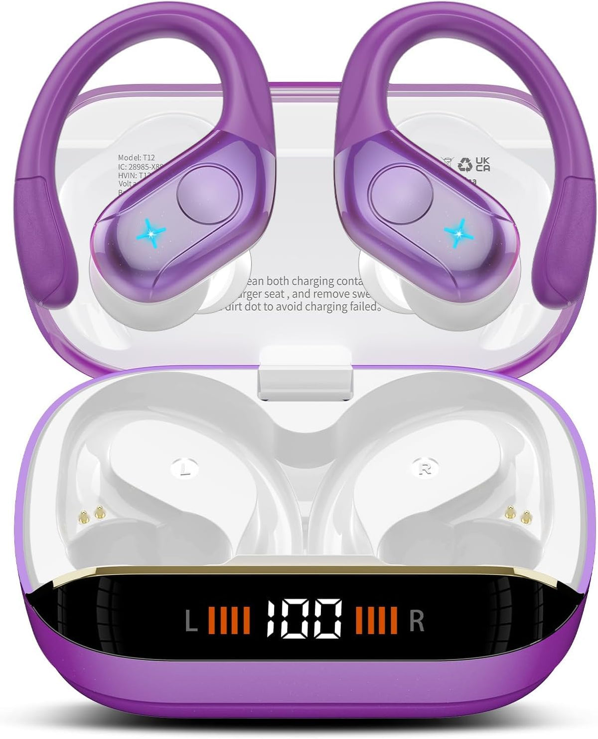 Qecnato front packaging showing earbuds and benefits