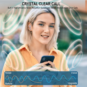 Qecnato intelligent touch controls for effortless playback and calls.