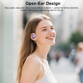 Qecnato Open-Ear Headphones are lightweight for extended wear.