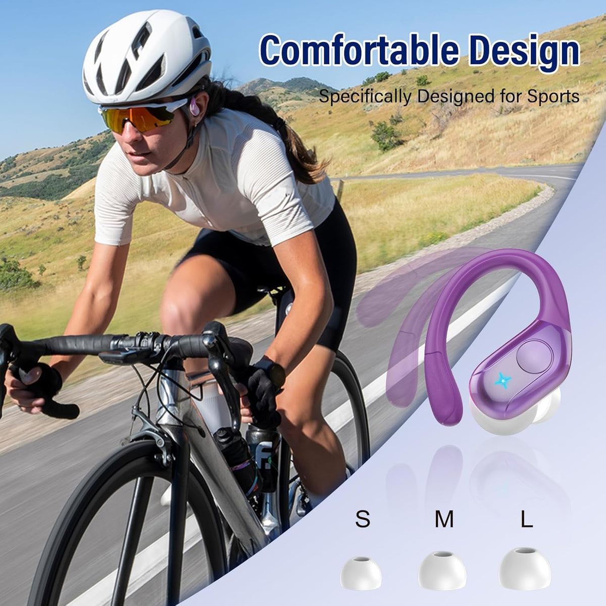 Qecnato earbud touch control gesture enabling quick commands
