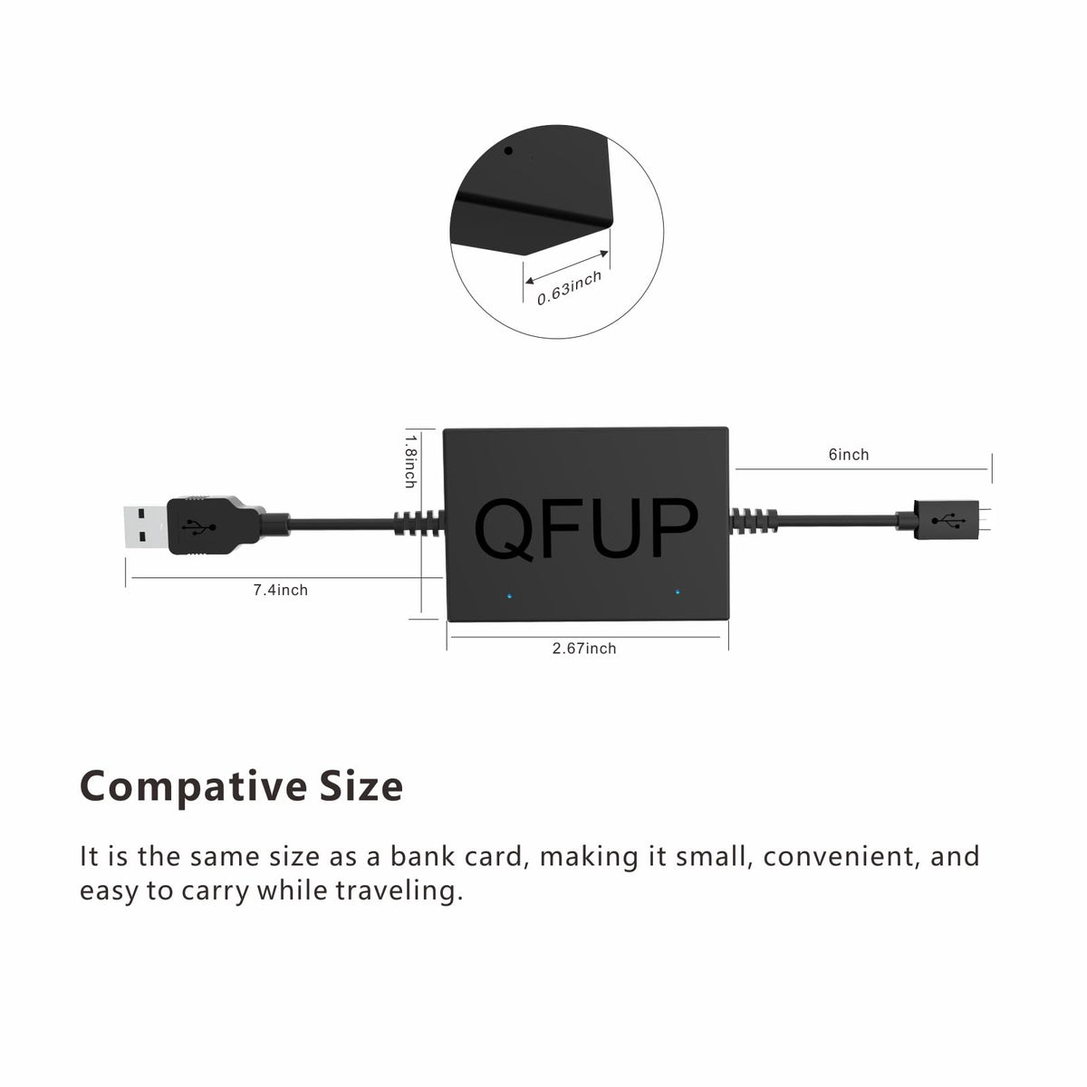 QFUP in living room TV setup demonstrating clean install and no wall adapter