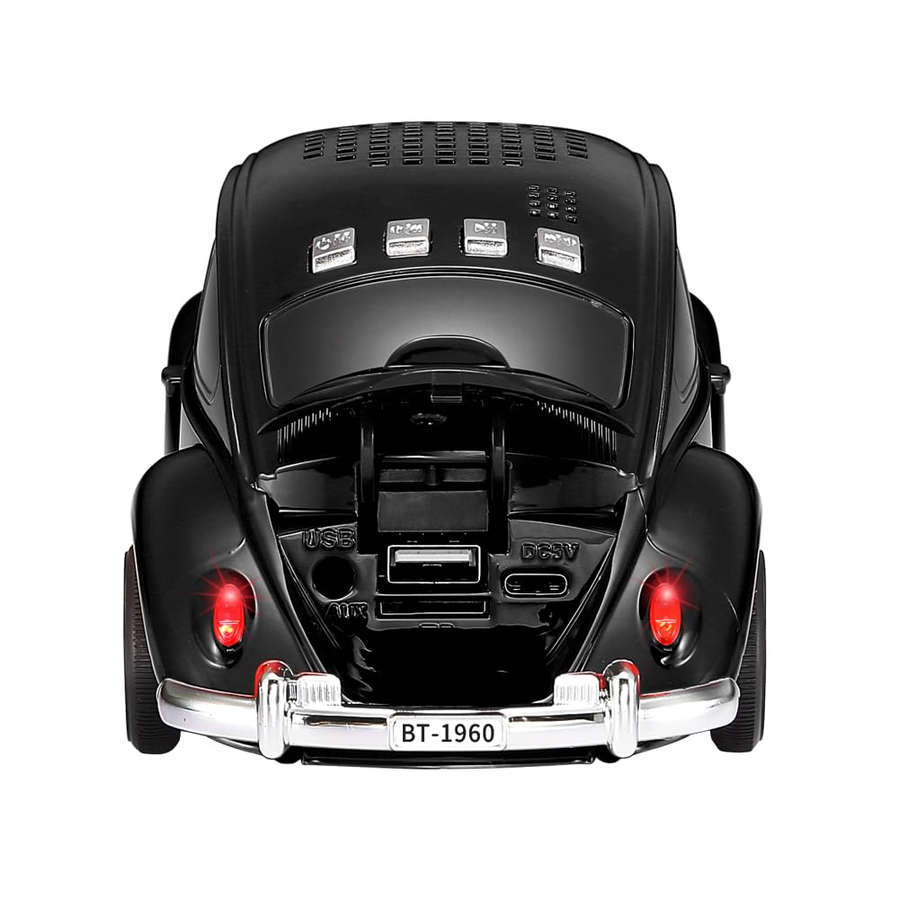 QFX BT-1960-BLK FM radio feature for on-the-go listening