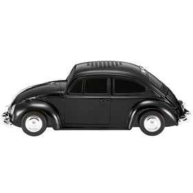 QFX BT-1960-BLK LED party lights illuminating the retro exterior
