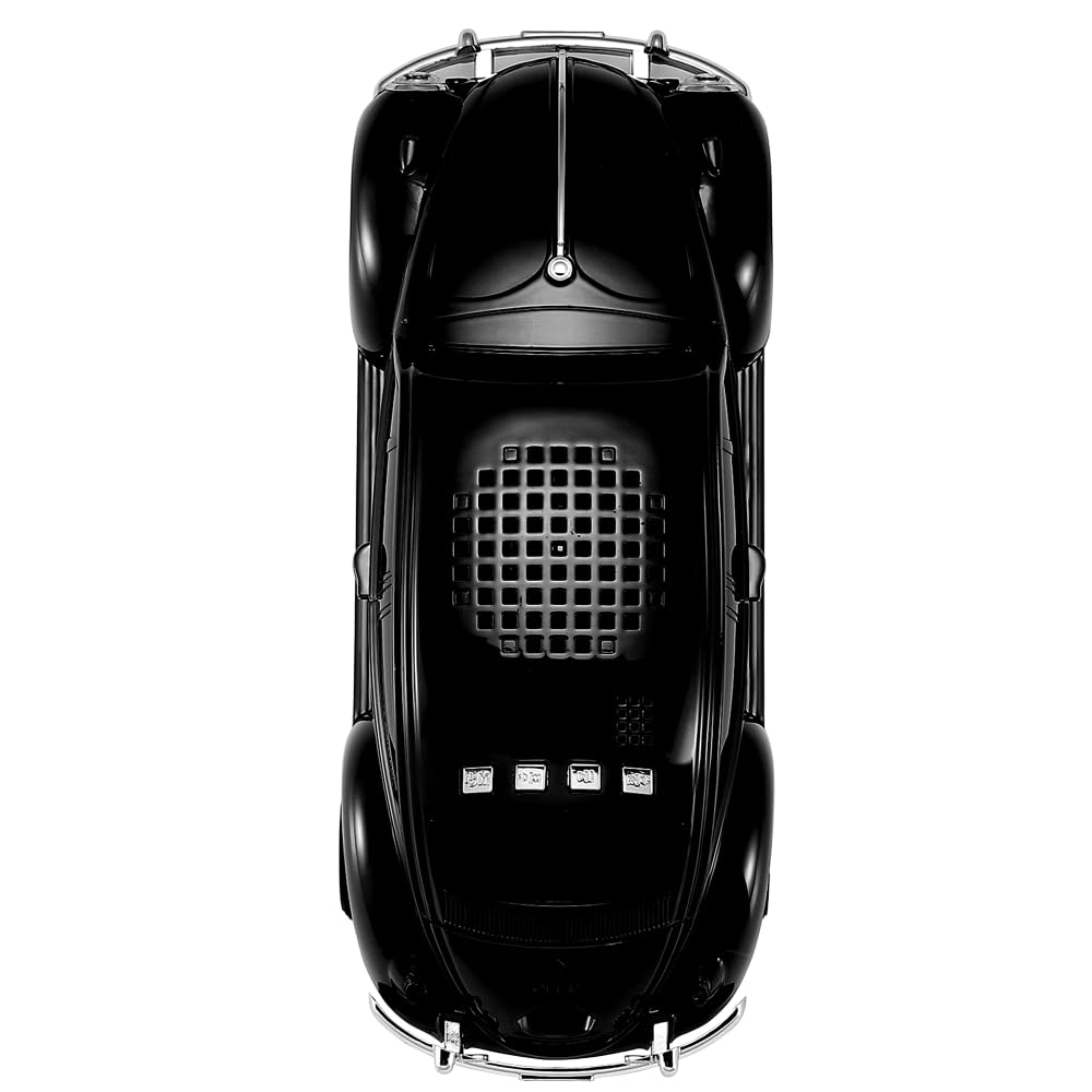 QFX BT-1960-BLK dual 3-inch speakers delivering clear retro audio