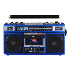 QFX J-220BT front panel showing controls and display for easy operation