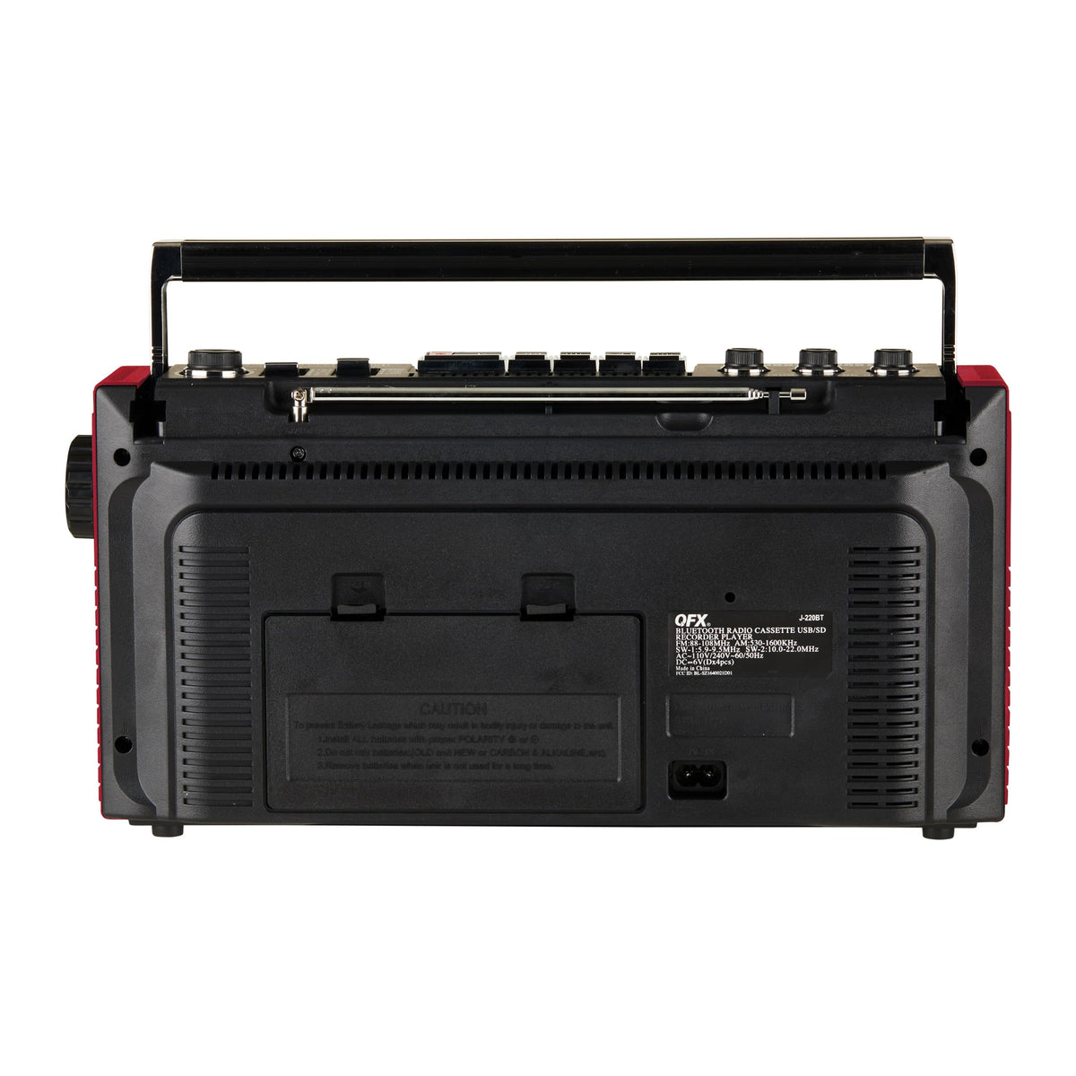 QFX boombox at an outdoor picnic streaming Bluetooth music for gatherings
