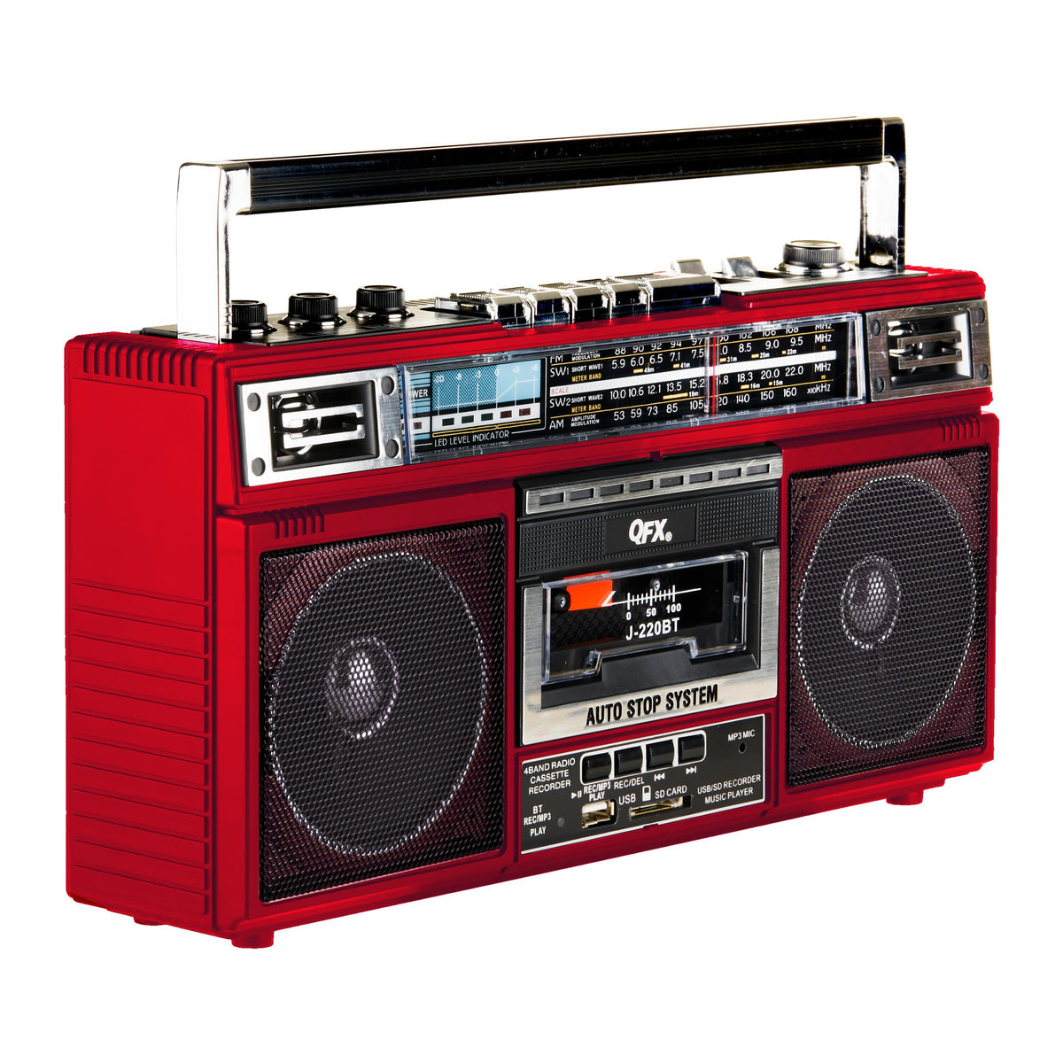 QFX side profile with swivel handle folded for comfortable transport