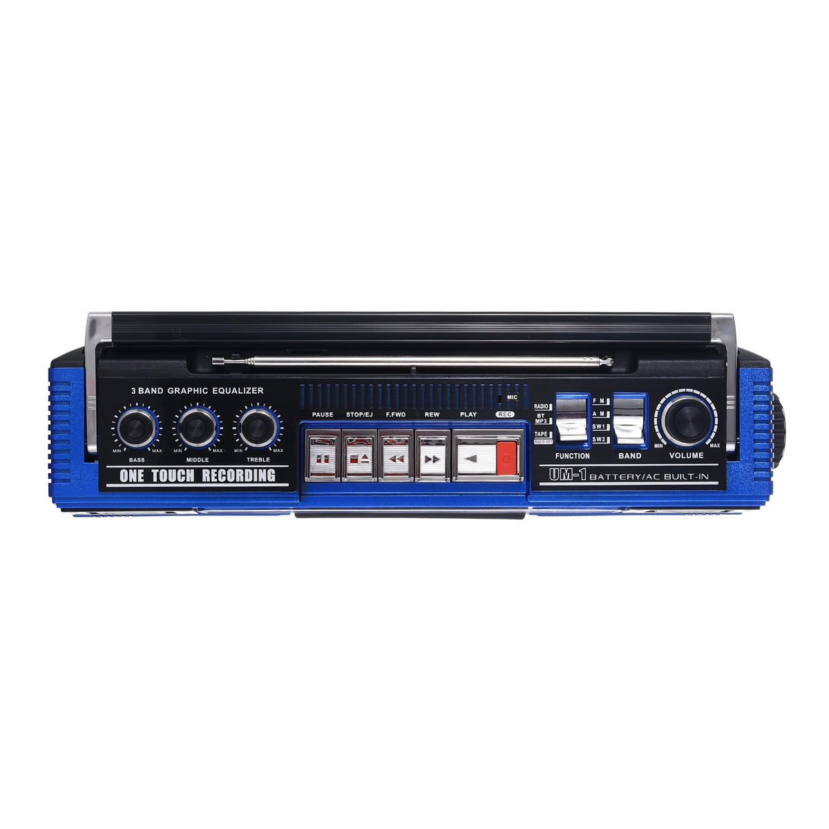 QFX dual speaker grille detail highlighting clear audio from compact drivers