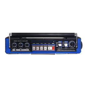 QFX dual speaker grille detail highlighting clear audio from compact drivers
