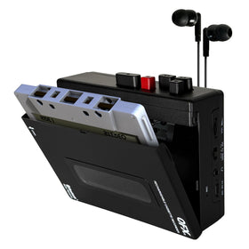 QFX RETRO-1980 built-in microphone close-up showing on-device recording capability