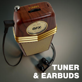QFX Retro1958 analog dial emphasizes hands-on station hunting and control.