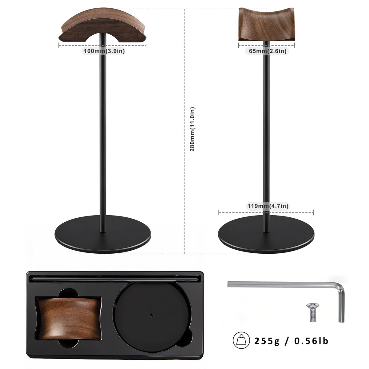 QinCoon anti-slip base provides stable support during gaming or work