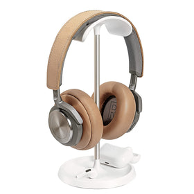 QinCoon headphone stand front view showing clean silhouette and stability