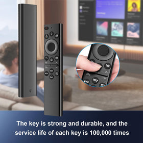 QingLan remote uses AA batteries with months of standby power.