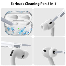 QINGQING AirPods Pro 3 case carabiner clip for secure, portable carrying.