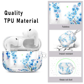 QINGQING AirPods Pro 3 case transparent back showcases Apple design.