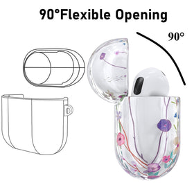 QINGQING AirPods 4 case includes cleaning kit to maintain pristine clarity and shine