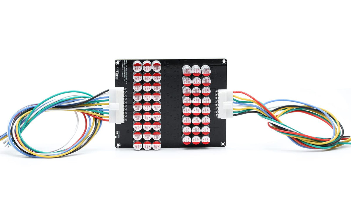 QINIZX 17S balancer board front view with clear status LED for reliable balancing.