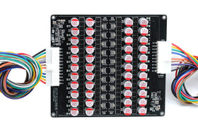 QINIZX 21S balancer board top view with status LED for quick monitoring.