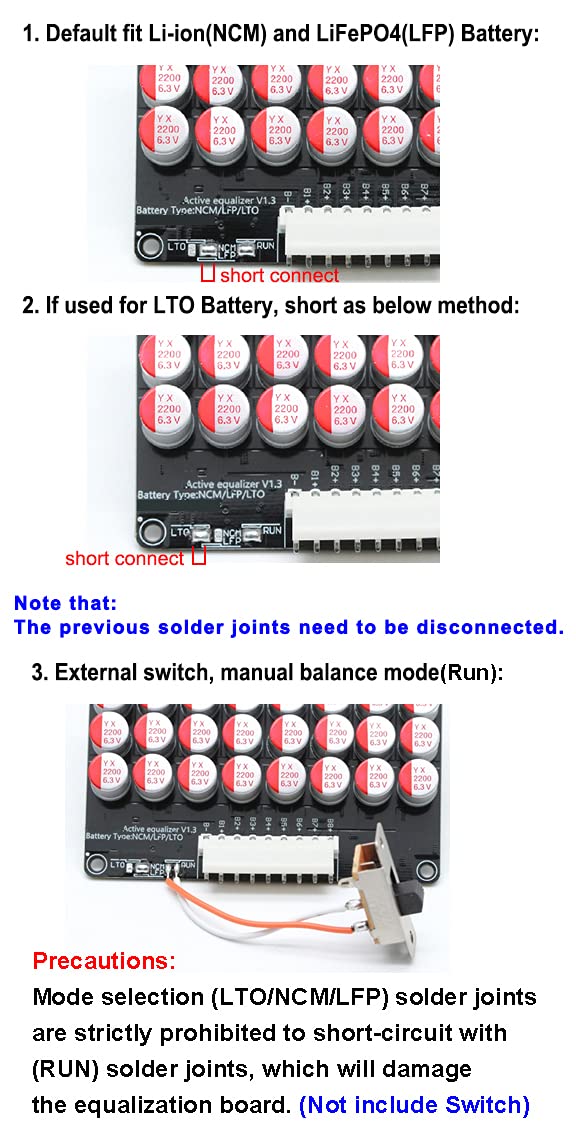 QINIZX balancer board dimensions 125x102.5mm for compact integration.