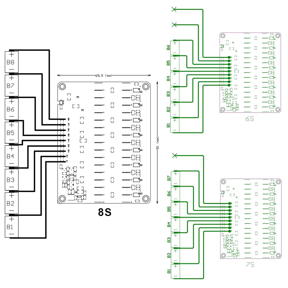 QINIZX parallel balancing setup for higher capacity configurations