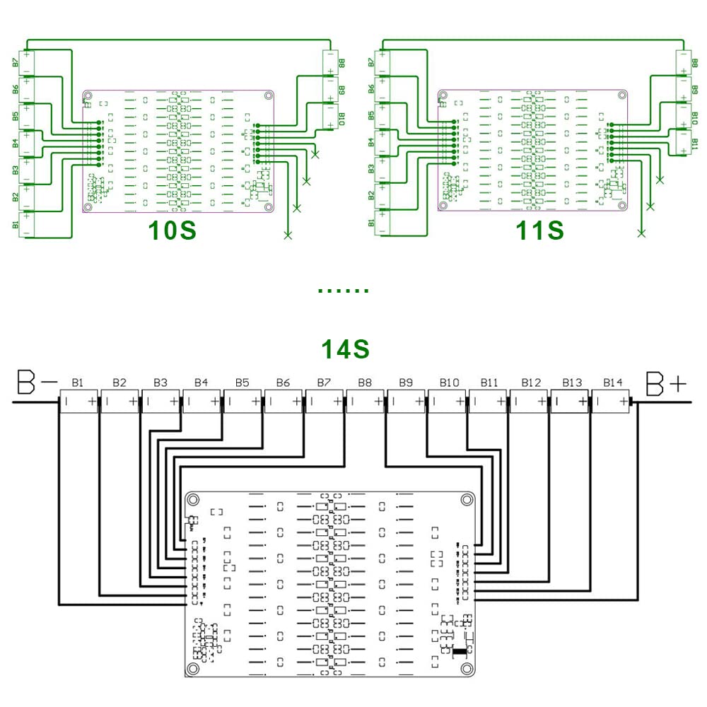 QINIZX thermal view of module running warm during active balancing, normal operation