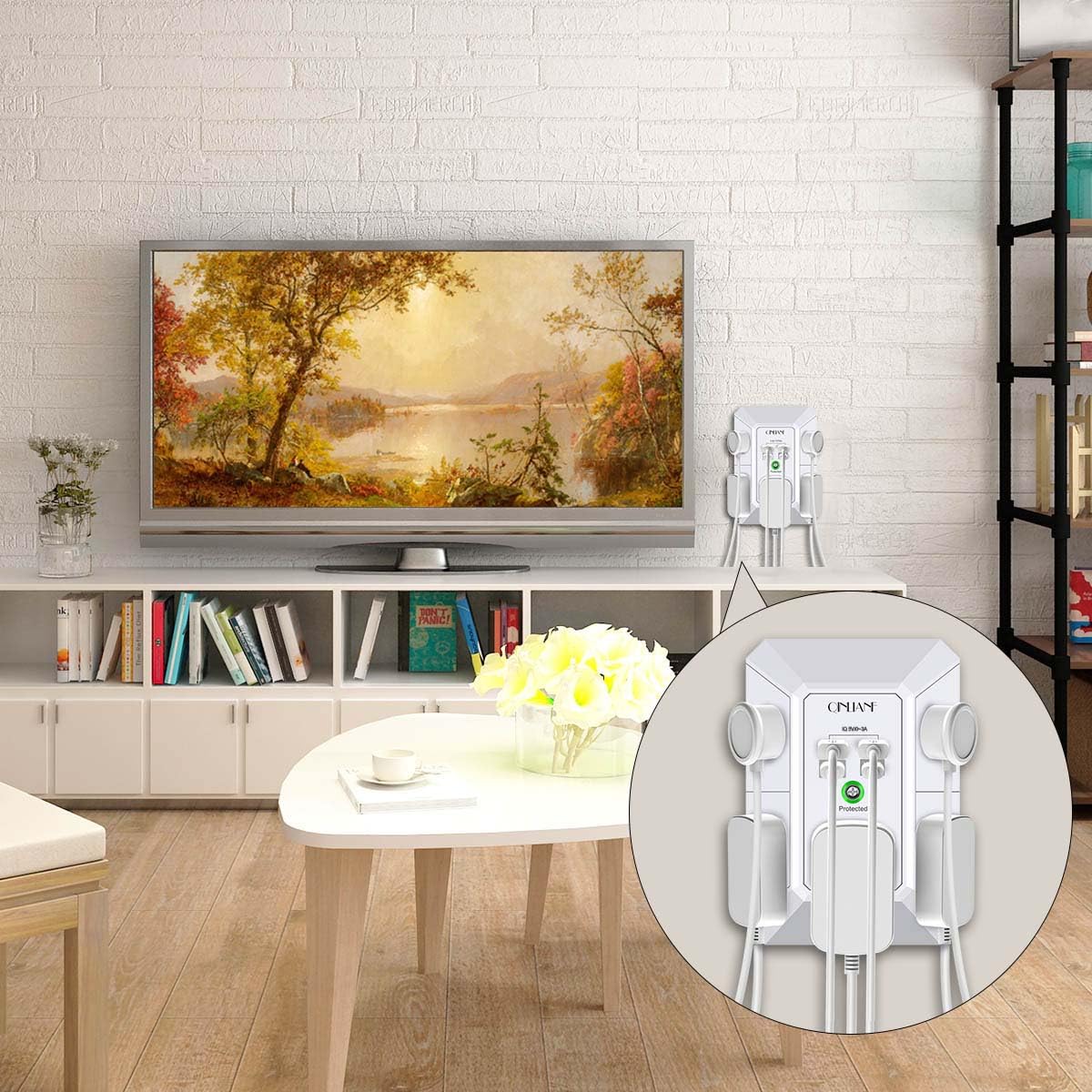 QINLIANF 1680J surge protection safeguards connected devices.