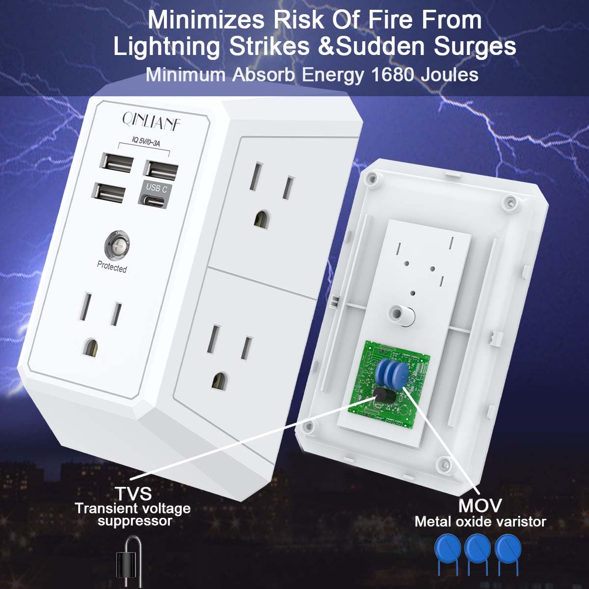 QINLIANF ETL certified for safe home and office use