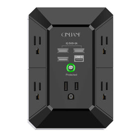 QINLIANF USB wall charger desk-mounted keeps devices powered and cables tidy.