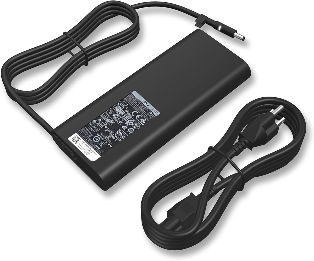 QIOUZW front view of 130W adapter showing compact housing and durable finish for reliability
