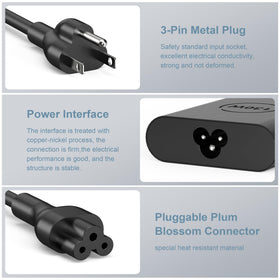 QIOUZW power cord connection demonstrating sturdy cable and dependable power transfer