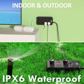 Qiyuan flat plug with 6ft extension cord allowing flexible placement benefit