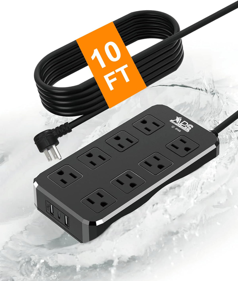 Qiyuan front view showing outlets and USB ports, highlights versatile outdoor powering