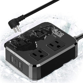Qiyuan front view showing weatherproof power strip and sturdy housing for safe outdoor use