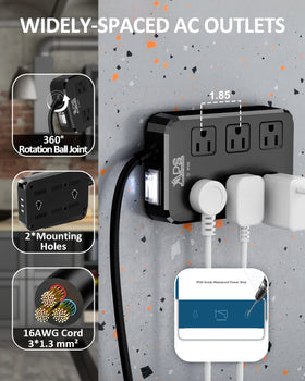 Qiyuan next to hand and phone showing scale and convenient device charging