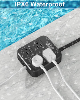Qiyuan USB ports closeup showing USB-A and USB-C for fast outdoor device charging