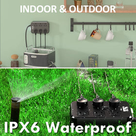 Qiyuan back drainage and casing detail showing water-shedding IPX6 protection
