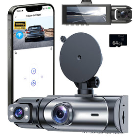 QiyuanLS 1080p front dashcam provides clear daytime footage for safer driving
