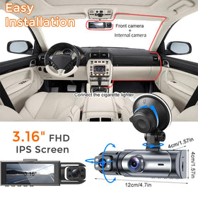 QiyuanLS easy install with a suction mount and adjustable angle