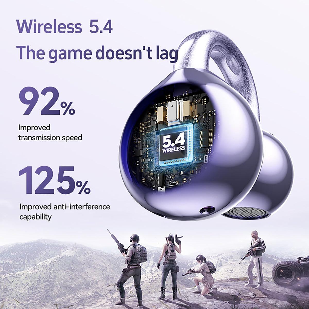 QJF air conduction sound keeps you aware of surroundings while listening
